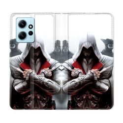 Housse Cuir Portefeuille Pour Xiaomi Redmi Note 12 4G Assassin Creed Mask