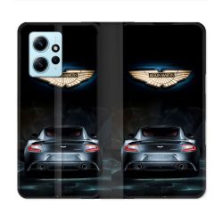 Housse Cuir Portefeuille Pour Xiaomi Redmi Note 12 4G Aston Martin