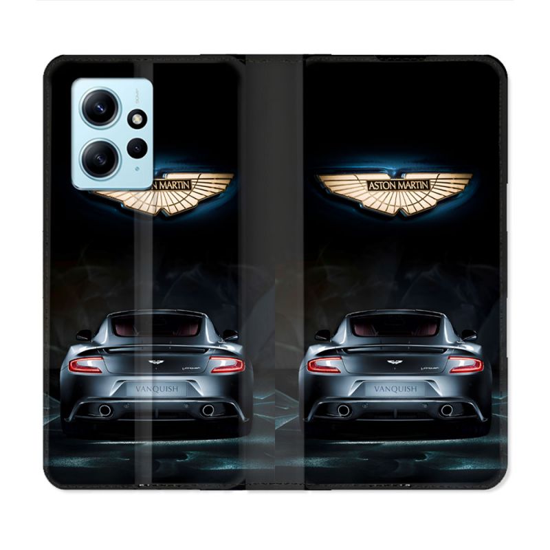 Housse Cuir Portefeuille Pour Xiaomi Redmi Note 12 4G Aston Martin