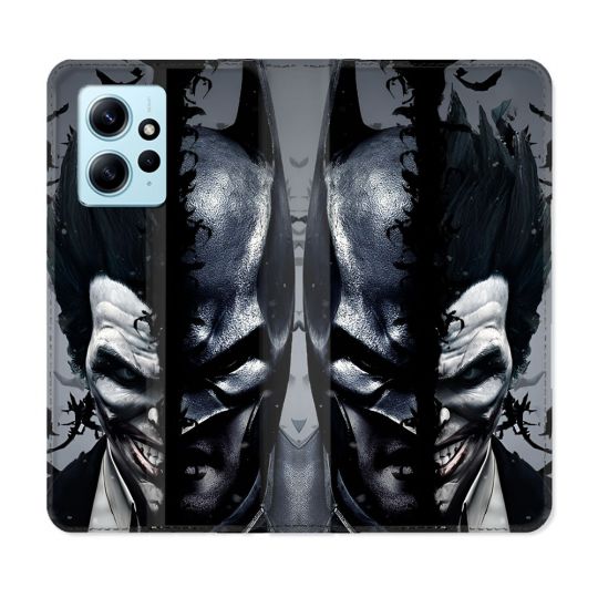 Housse Cuir Portefeuille Pour Xiaomi Redmi Note 12 4G Batman Joker
