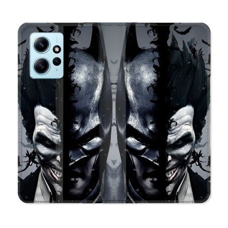 Housse Cuir Portefeuille Pour Xiaomi Redmi Note 12 4G Batman Joker