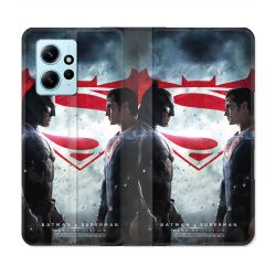 Housse Cuir Portefeuille Pour Xiaomi Redmi Note 12 4G Batman VS Superman