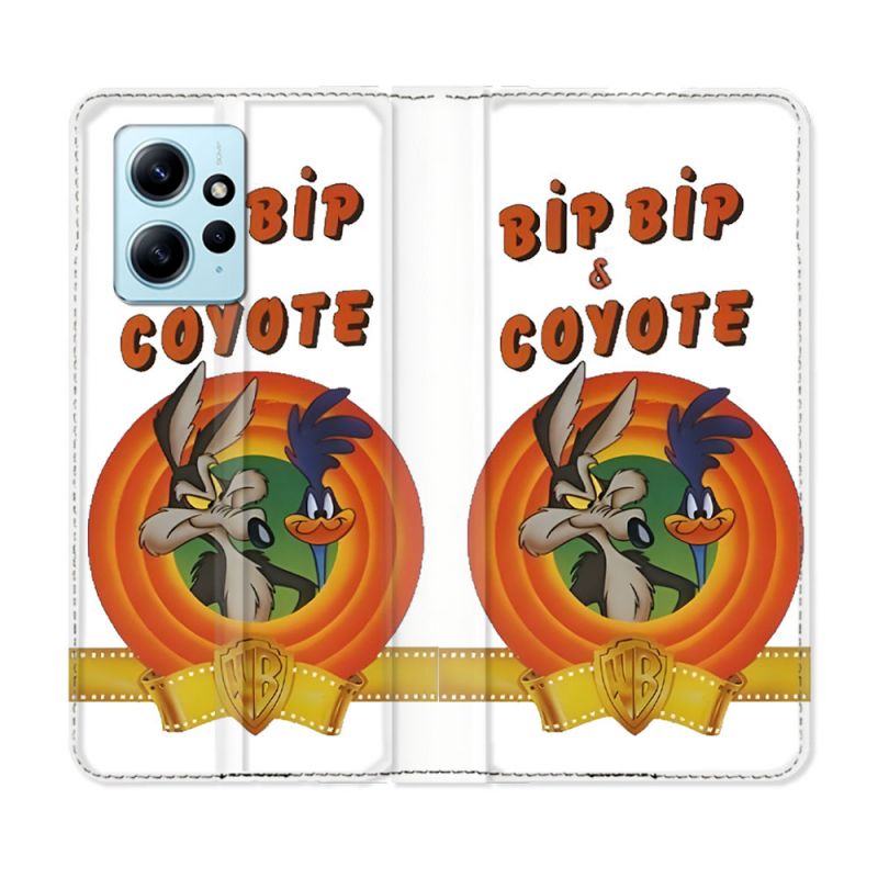Housse Cuir Portefeuille Pour Xiaomi Redmi Note 12 4G Bip Bip Coyote