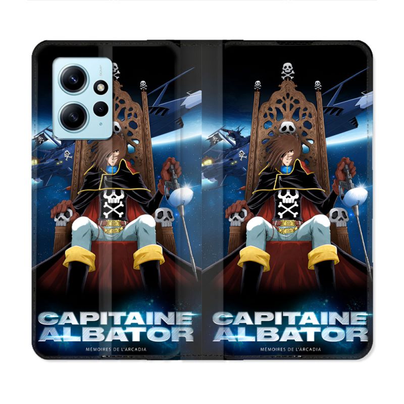 Housse Cuir Portefeuille Pour Xiaomi Redmi Note 12 4G Capitaine Albator