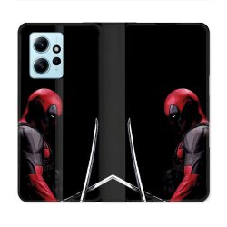 Housse Cuir Portefeuille Pour Xiaomi Redmi Note 12 4G Deadpool Epee