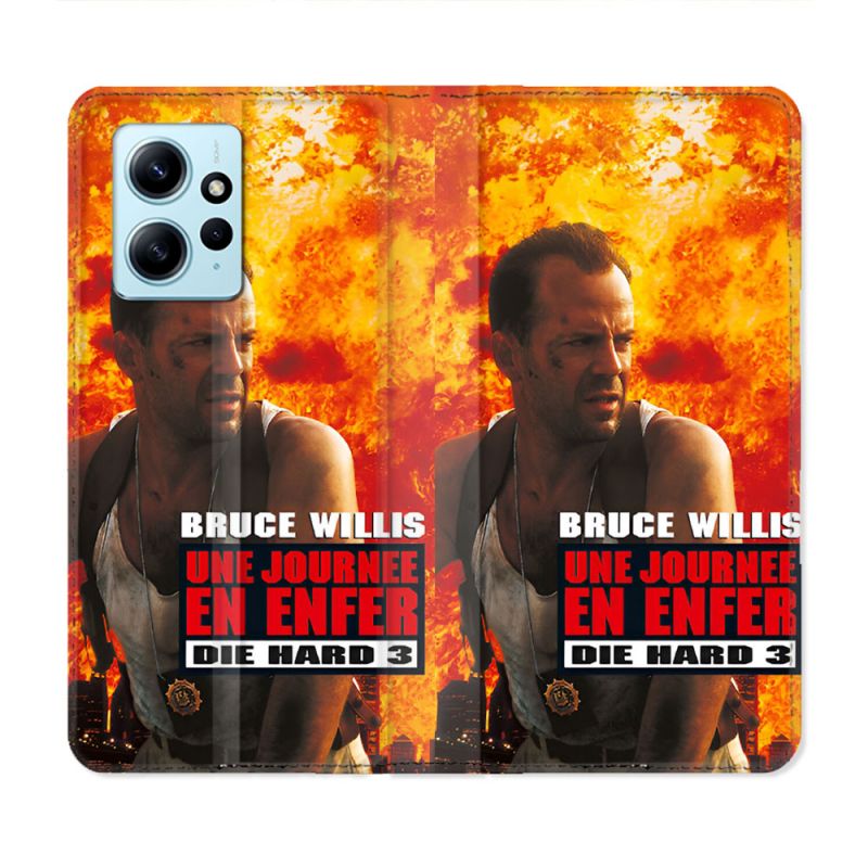 Housse Cuir Portefeuille Pour Xiaomi Redmi Note 12 4G Die Hard Affiche