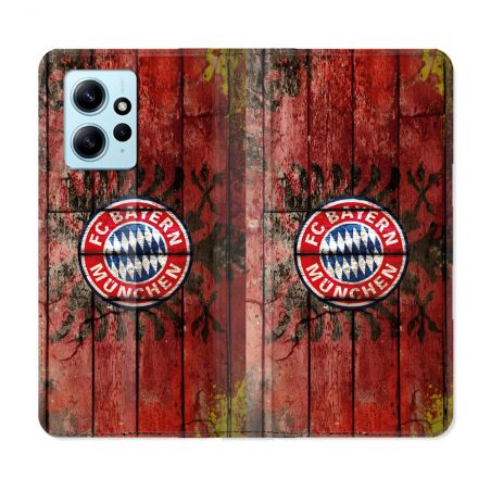Housse Cuir Portefeuille Pour Xiaomi Redmi Note 12 4G Foot Bayern Munich Drapeau