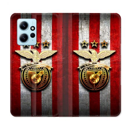 Housse Cuir Portefeuille Pour Xiaomi Redmi Note 12 4G Foot Benfica