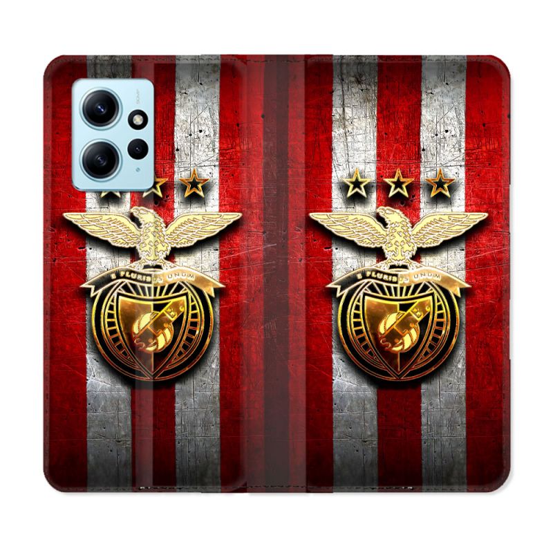 Housse Cuir Portefeuille Pour Xiaomi Redmi Note 12 4G Foot Benfica