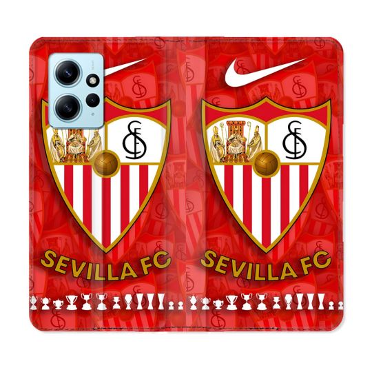 Housse Cuir Portefeuille Pour Xiaomi Redmi Note 12 4G Foot FC Sevilla