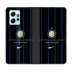 Housse Cuir Portefeuille Pour Xiaomi Redmi Note 12 4G Foot Inter Milan