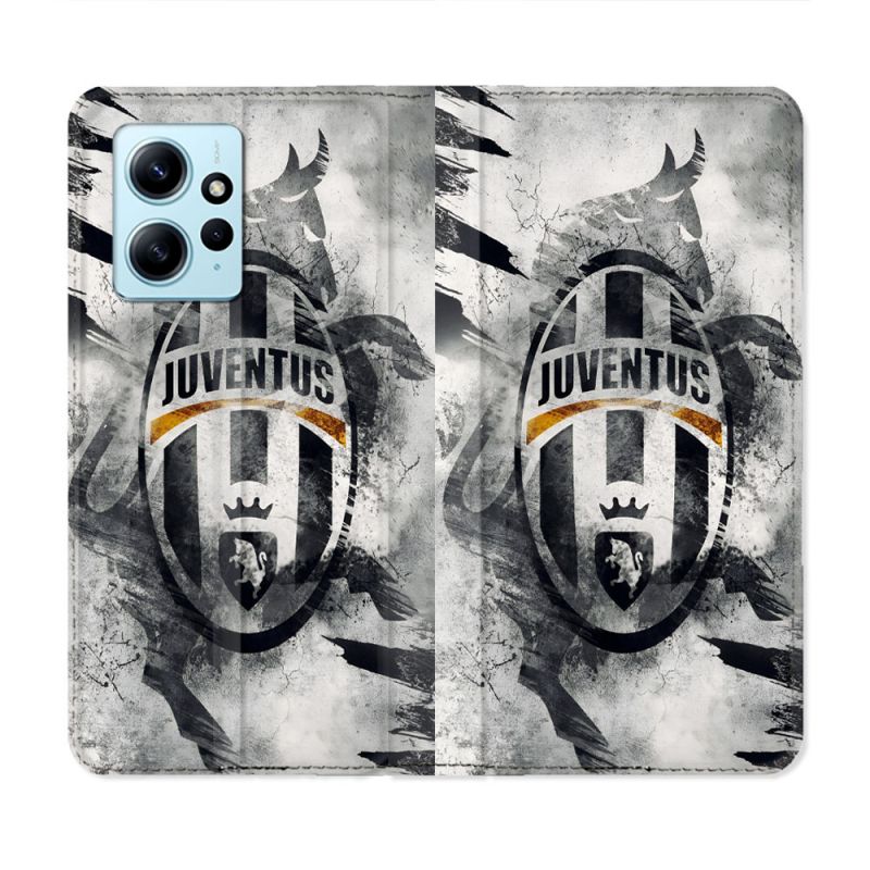 Housse Cuir Portefeuille Pour Xiaomi Redmi Note 12 4G Foot Juventus Turin