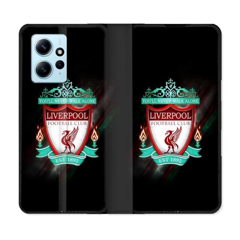 Housse Cuir Portefeuille Pour Xiaomi Redmi Note 12 4G Foot Liverpool