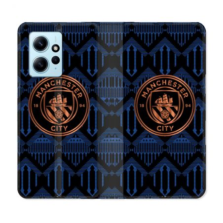 Housse Cuir Portefeuille Pour Xiaomi Redmi Note 12 4G Foot Manchester City