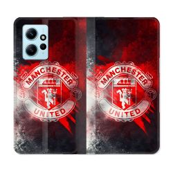 Housse Cuir Portefeuille Pour Xiaomi Redmi Note 12 4G Foot Manchetser United