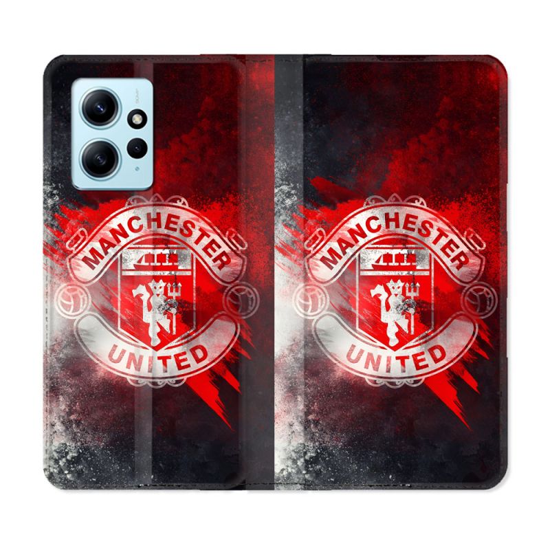 Housse Cuir Portefeuille Pour Xiaomi Redmi Note 12 4G Foot Manchetser United