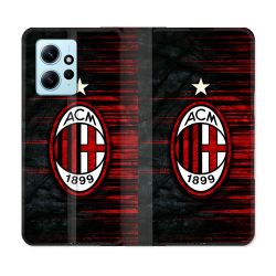 Housse Cuir Portefeuille Pour Xiaomi Redmi Note 12 4G Foot Milan AC