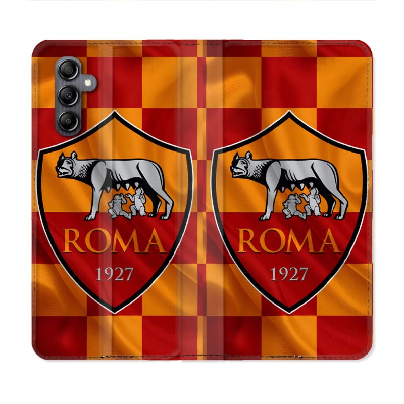 Housse Cuir Portefeuille Pour Samsung Galaxy A25 5G Foot As Roma
