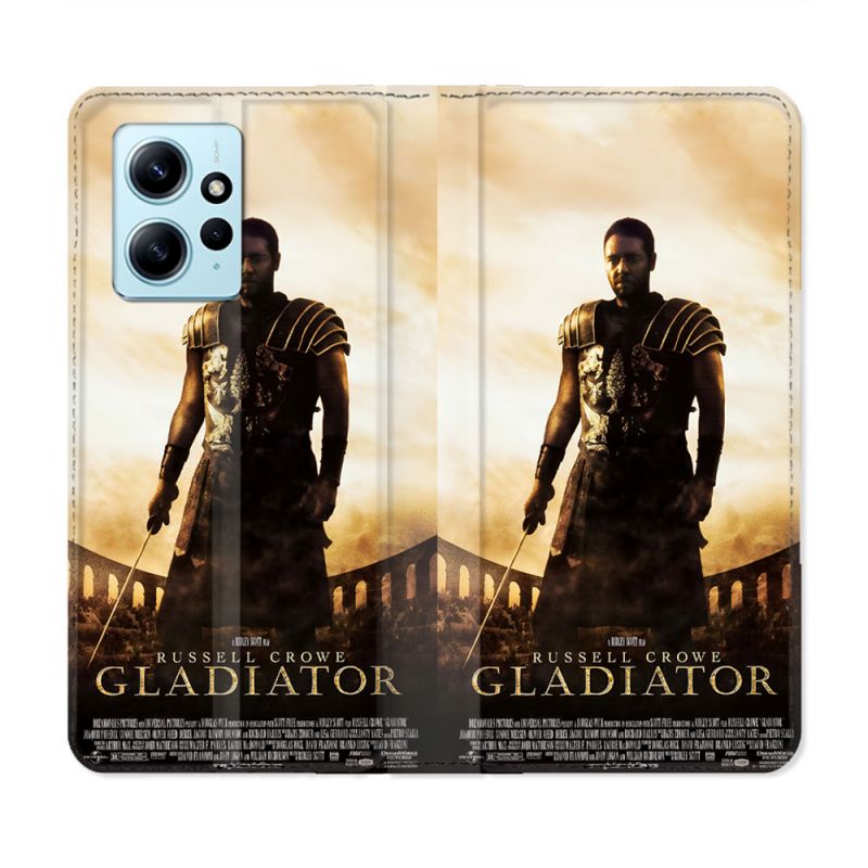 Housse Cuir Portefeuille Pour Xiaomi Redmi Note 12 4G Gladiator Affiche