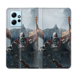 Housse Cuir Portefeuille Pour Xiaomi Redmi Note 12 4G Gof Of War