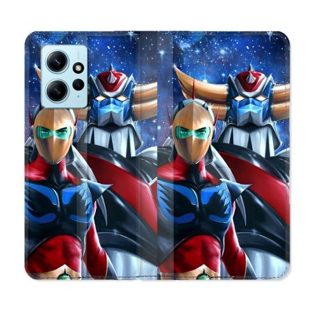 Housse Cuir Portefeuille Pour Xiaomi Redmi Note 12 4G Goldorak