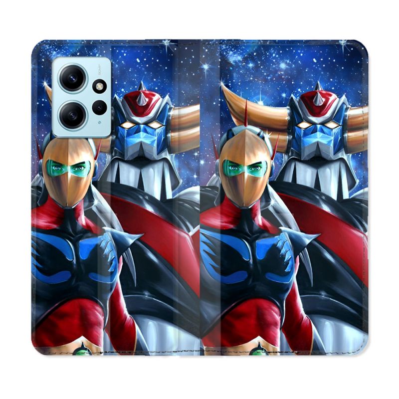 Housse Cuir Portefeuille Pour Xiaomi Redmi Note 12 4G Goldorak