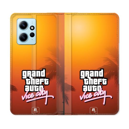Housse Cuir Portefeuille Pour Xiaomi Redmi Note 12 4G GTA Vice City