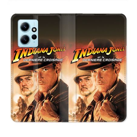 Housse Cuir Portefeuille Pour Xiaomi Redmi Note 12 4G Indiana Jones Affiche
