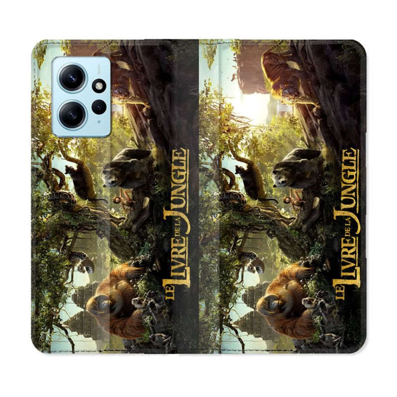 Housse Cuir Portefeuille Pour Xiaomi Redmi Note 12 4G Le Livre De La Jungle Affiche