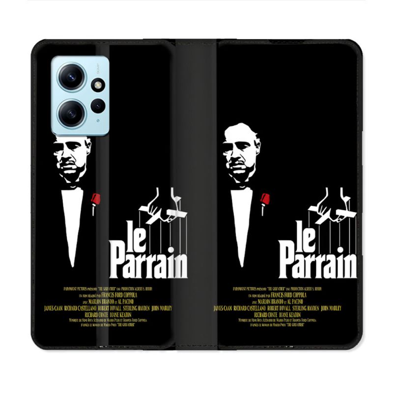 Housse Cuir Portefeuille Pour Xiaomi Redmi Note 12 4G Le Parrain Affiche