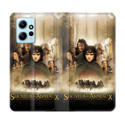 Housse Cuir Portefeuille Pour Xiaomi Redmi Note 12 4G Le seigneur Des Anneaux Affiche