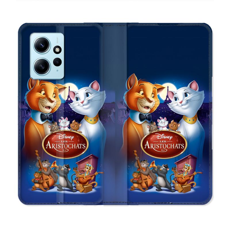 Housse Cuir Portefeuille Pour Xiaomi Redmi Note 12 4G Les Aristochats