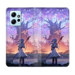 Housse Cuir Portefeuille Pour Xiaomi Redmi Note 12 4G Manga Frieren