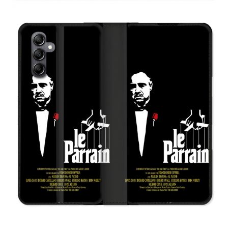 Housse Cuir Portefeuille Pour Samsung Galaxy A25 5G Le Parrain Affiche