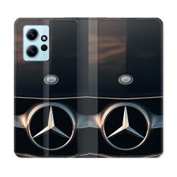 Housse Cuir Portefeuille Pour Xiaomi Redmi Note 12 4G Mercedes Calendre