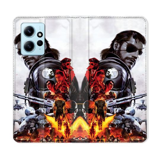 Housse Cuir Portefeuille Pour Xiaomi Redmi Note 12 4G Metal Gear Solid
