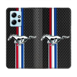 Housse Cuir Portefeuille Pour Xiaomi Redmi Note 12 4G Mustang