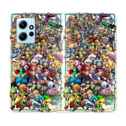 Housse Cuir Portefeuille Pour Xiaomi Redmi Note 12 4G Nintendo
