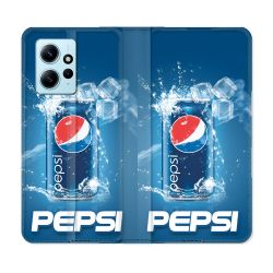 Housse Cuir Portefeuille Pour Xiaomi Redmi Note 12 4G Pepsi