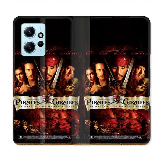 Housse Cuir Portefeuille Pour Xiaomi Redmi Note 12 4G Pirate Des Caraibes