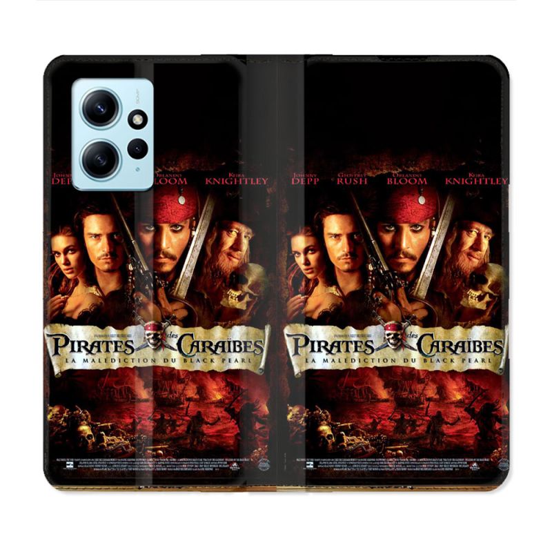 Housse Cuir Portefeuille Pour Xiaomi Redmi Note 12 4G Pirate Des Caraibes