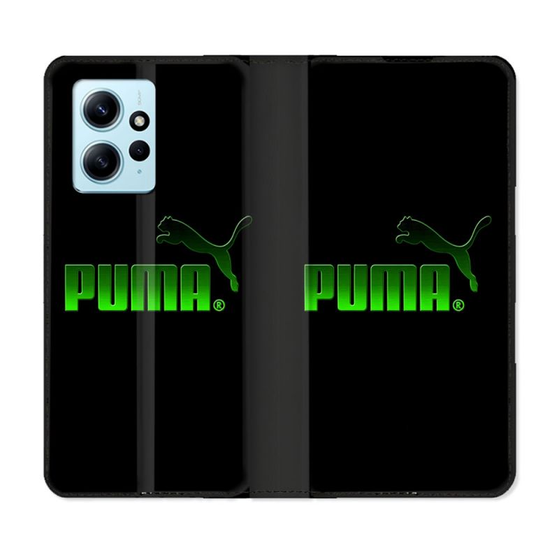 Housse Cuir Portefeuille Pour Xiaomi Redmi Note 12 4G Puma