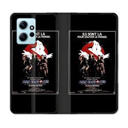Housse Cuir Portefeuille Pour Xiaomi Redmi Note 12 4G SOS Fantome Affiche