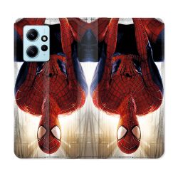 Housse Cuir Portefeuille Pour Xiaomi Redmi Note 12 4G Spiderman Invers
