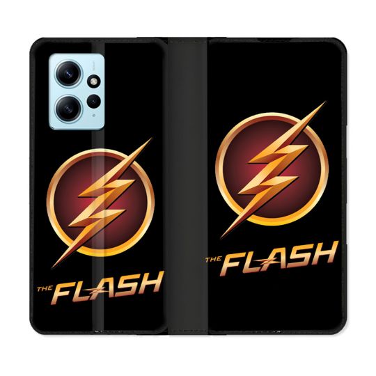 Housse Cuir Portefeuille Pour Xiaomi Redmi Note 12 4G The Flash Logo