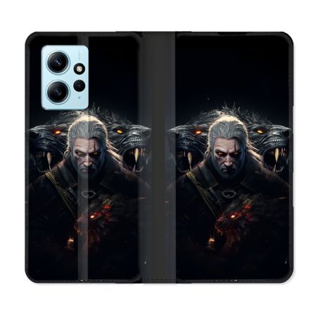 Housse Cuir Portefeuille Pour Xiaomi Redmi Note 12 4G The Witcher