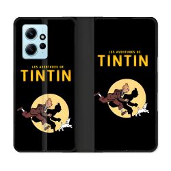 Housse Cuir Portefeuille Pour Xiaomi Redmi Note 12 4G Tintin Classique