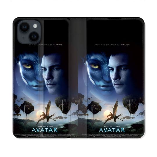 Housse Cuir Portefeuille Pour Iphone 15 (6.1) Avatar