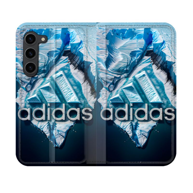 Housse Cuir Portefeuille Pour Samsung Galaxy S23 Adidas Iceberg