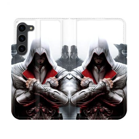 Housse Cuir Portefeuille Pour Samsung Galaxy S23 Assassin Creed Mask